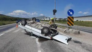 Gönen-Bandırma Yolu Yine Sahnede: Tek Taraflı Kazada Bir Kişi Yaralandı
