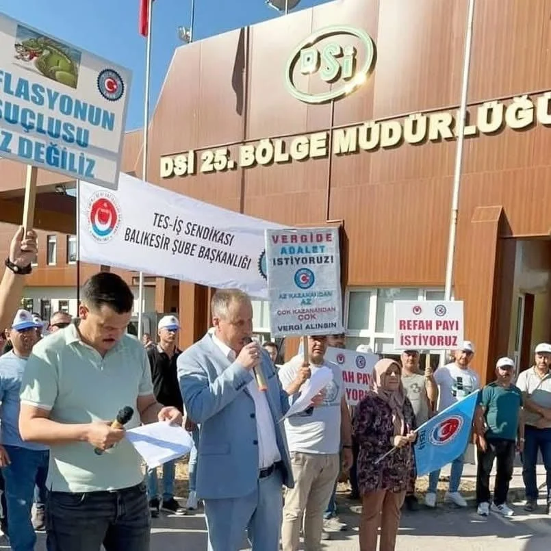 EN DÜŞÜK MAAŞ 50 BİN LİRA AMA GEÇİNEMİYORLAR! DSİ İŞÇİLERİNDEN ZAM EYLEMİ;”SABRIMIZ TAŞTI”