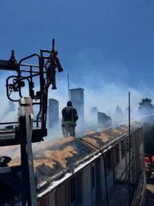 BANDIRMA ARAŞTIRMA ENTİTÜSÜNDE KORKUTAN YANGIN