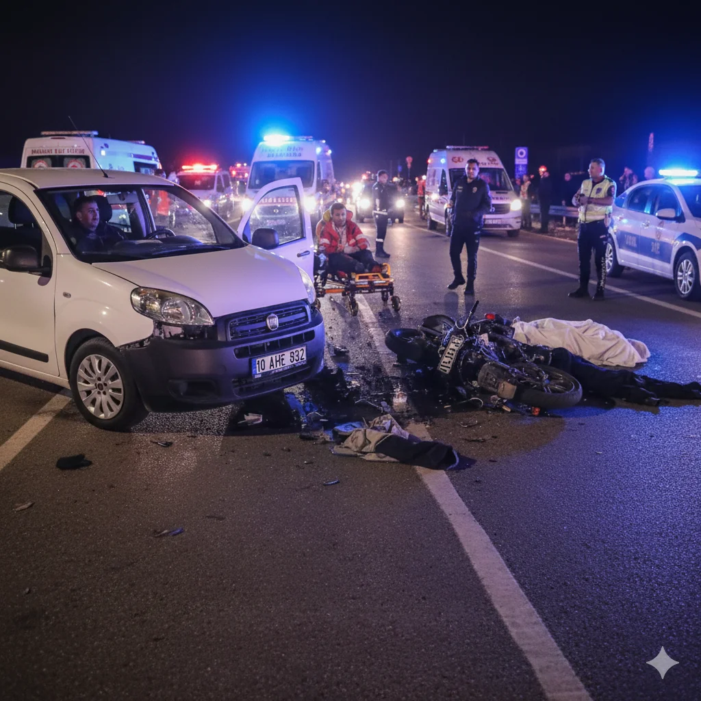 Susurluk’taki kazada yabancı uyruklu bir kişi yaşamını kaybetti