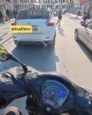 Anafartalar Caddesi’nde küfür skandalı kamerada